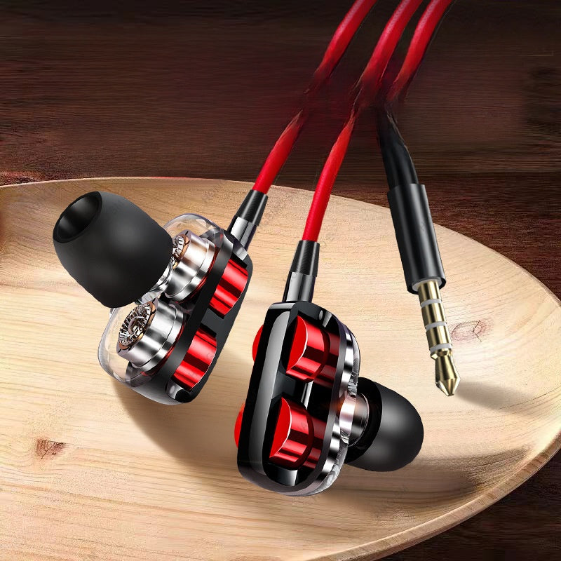 Quad-Core Heavy Bass Earphones