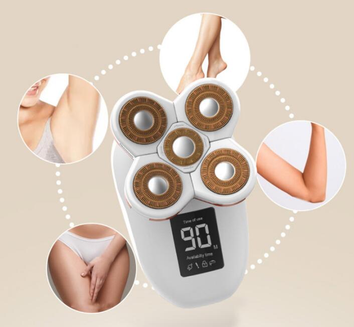 5 in 1 Ladies Shaver Electric Shaver Five Head Floating Hair Removal Apparatus