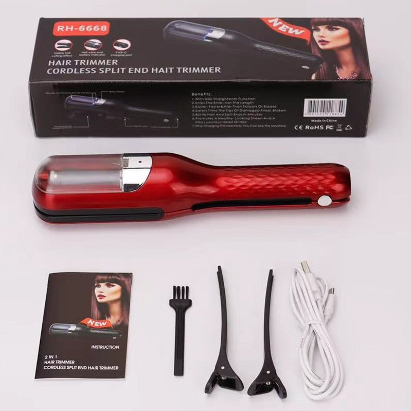 Hair Clipper, hair splitting and trimming device, multifunctional electric women's 2-in-1 trimming and cutting
