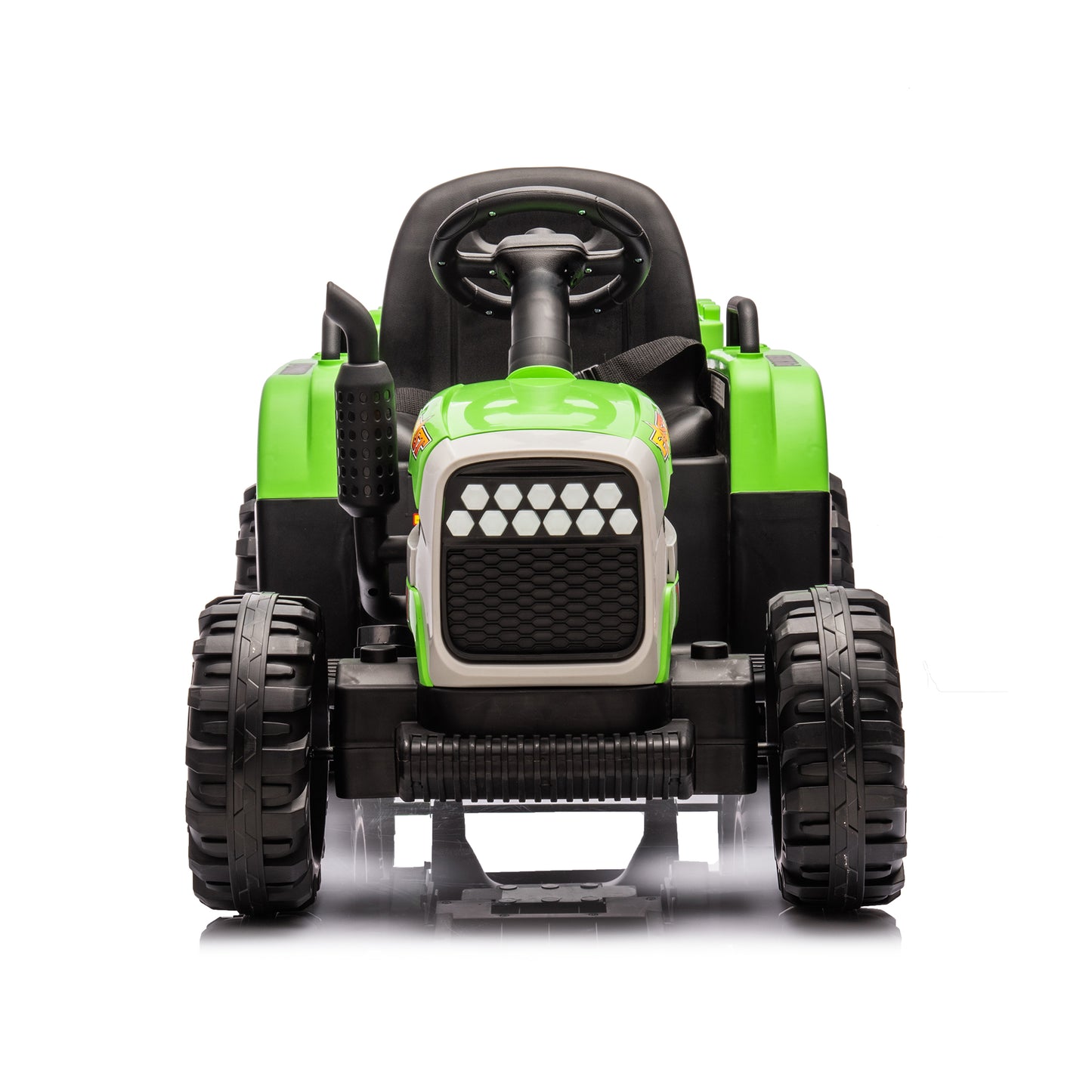 Electric Tractor powered by 24V battery, 200w * 2 motor 1.86-4.97MPH/remote control three speed adjustable