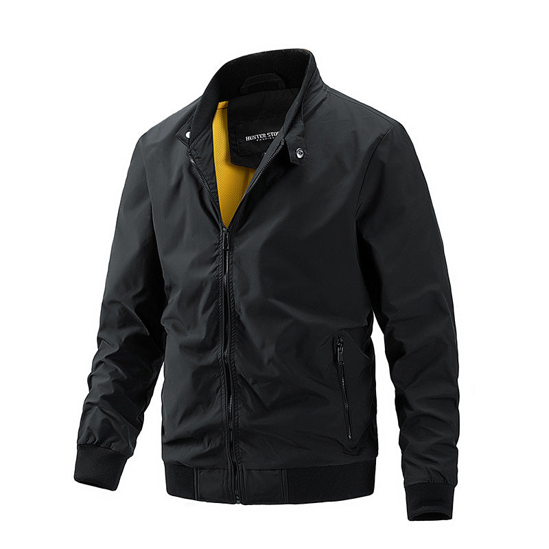 Flight Jacket with Stand up Collar