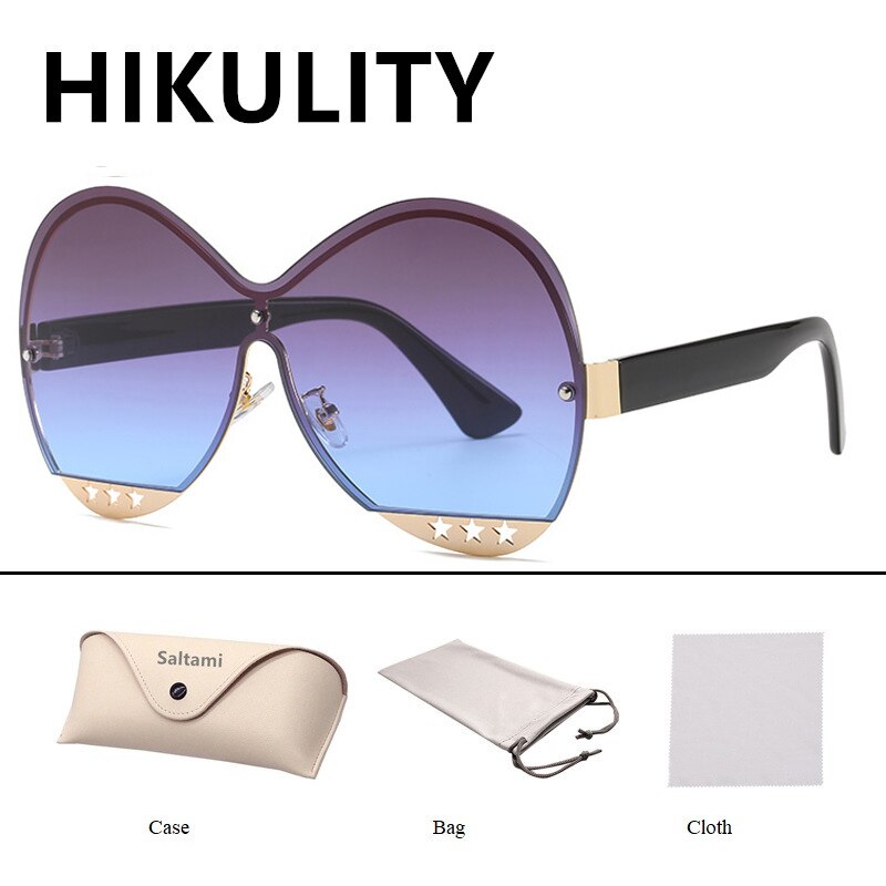 Fashion Hollowed Out Five-Star Medal Trend Sunglasses