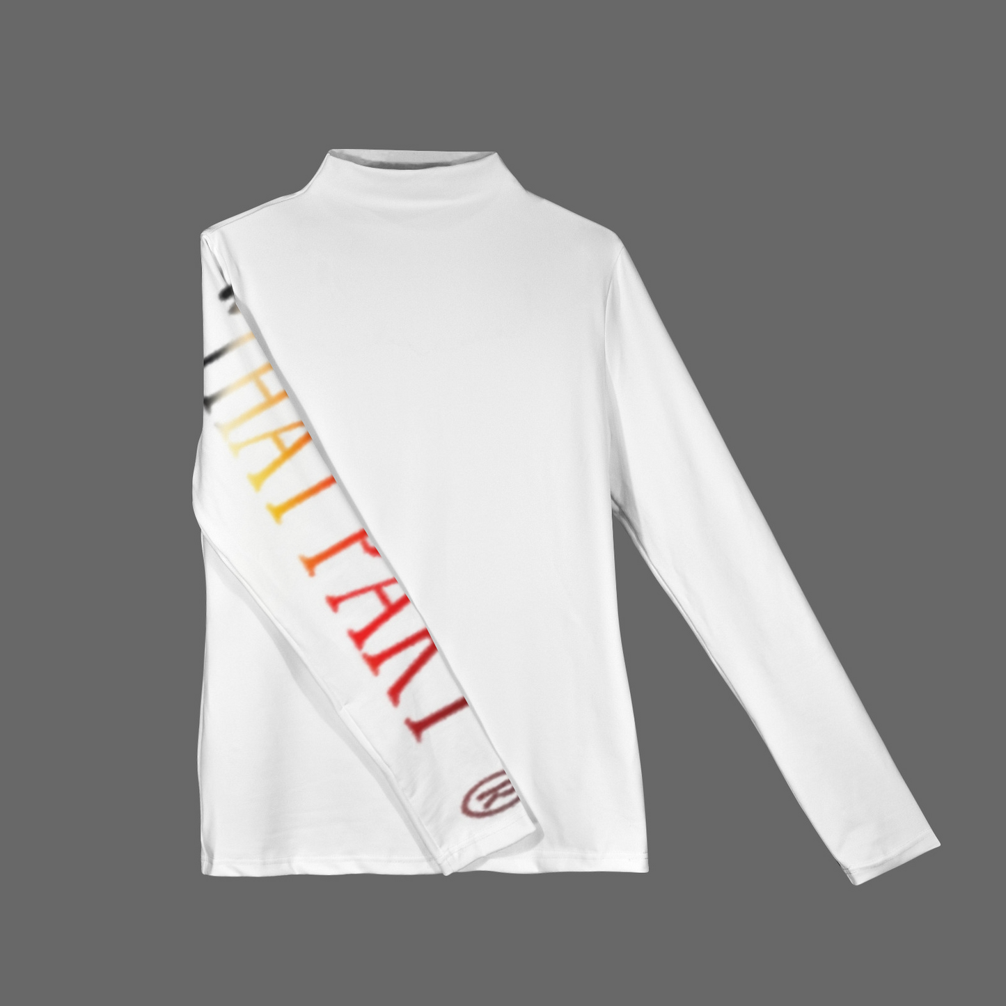 NEW!!! "THAT PART" branded (fire combo right sleeve) Longsleeve Turtleneck Slim T-Shirt