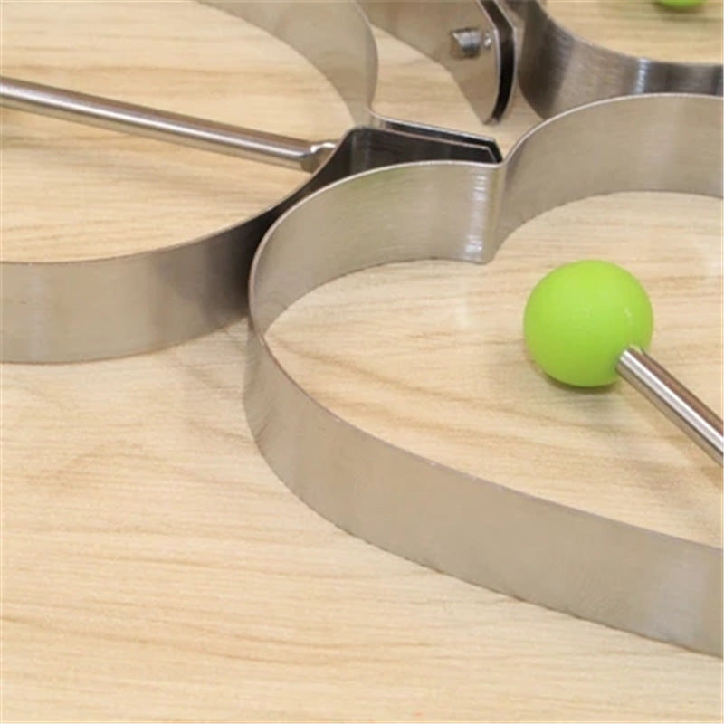 Stainless steel egg frying shapers