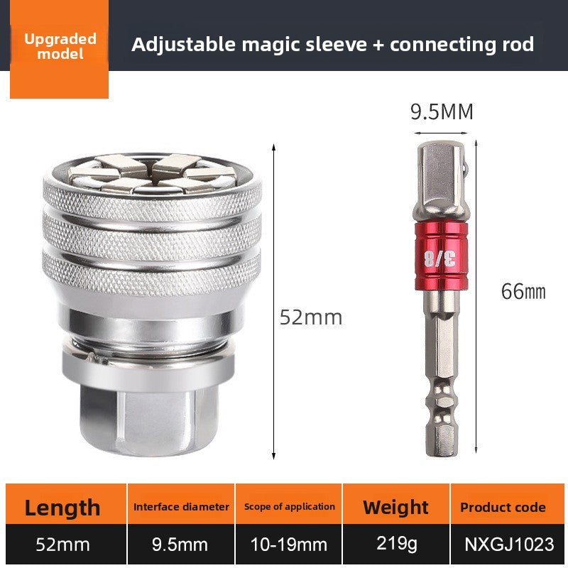 Adjustable Hex Magic Socket Set 9-21mm