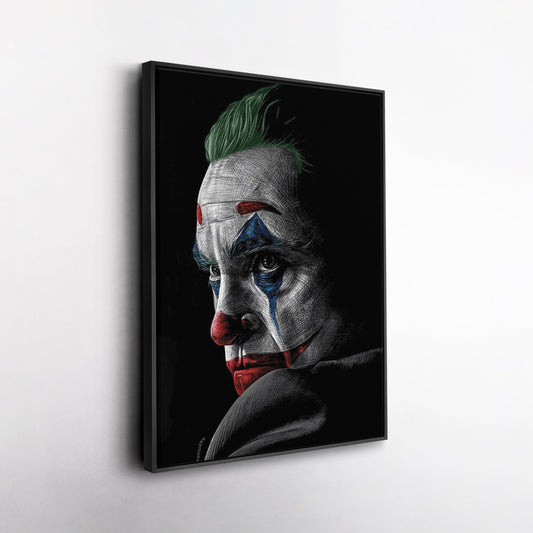 Joker Canvas – Movie Villain Wall Art for Kids or Home Decor