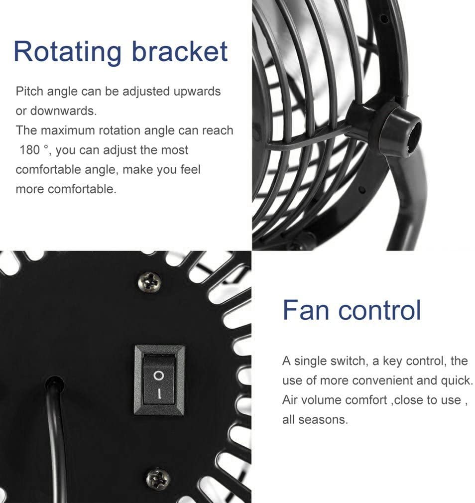 USB Powered Personal 5-Inch Desk Fan