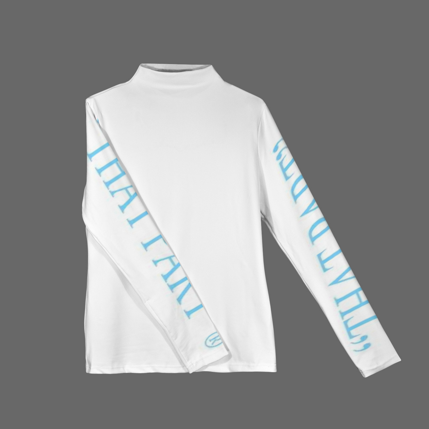 NEW!!! "THAT PART" branded (powder blue left & right sleeve) Longsleeve Slim T-Shirt