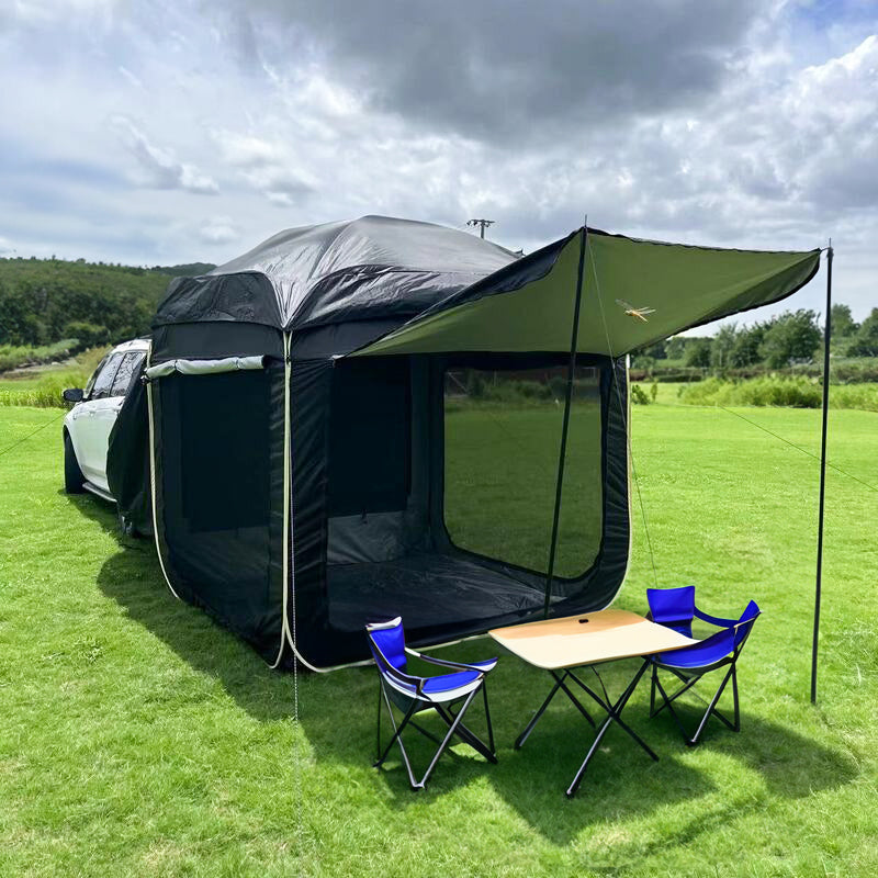 Outdoor Extended SUV Tail Tent Room, Vehicle-mounted Tent, Trunk Tent, Car Rear Trunk Tent