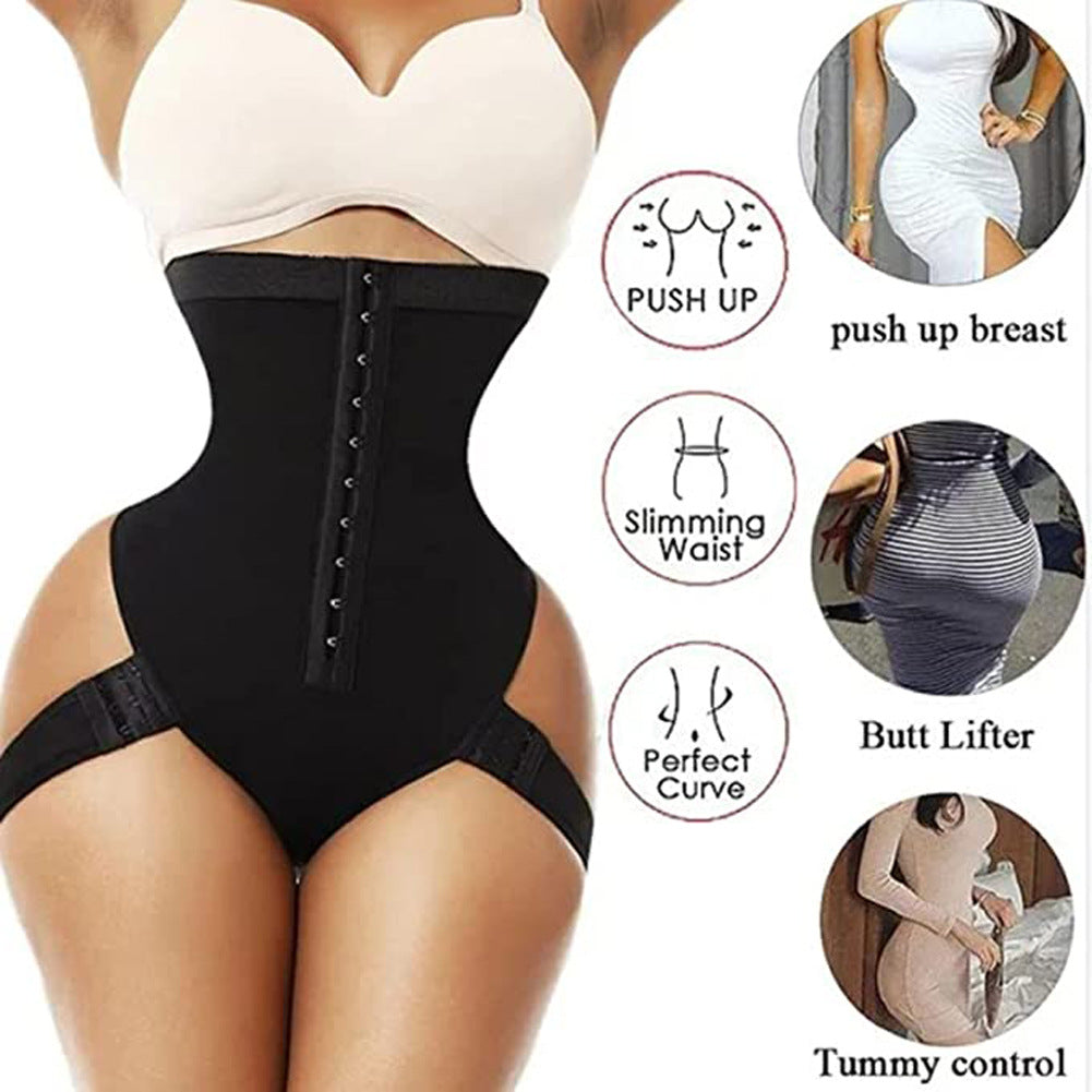 Body Sculpting Pants Breasted High Waist and Hip Artifact Waist and Hip Pants