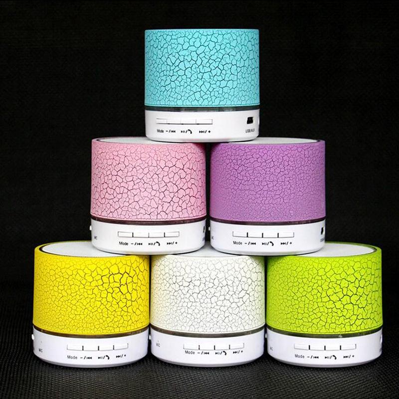 LED Bluetooth Speaker Mini Speakers Hands Free Portable Wireless Speaker With TF Card Mic USB Audio Music Player