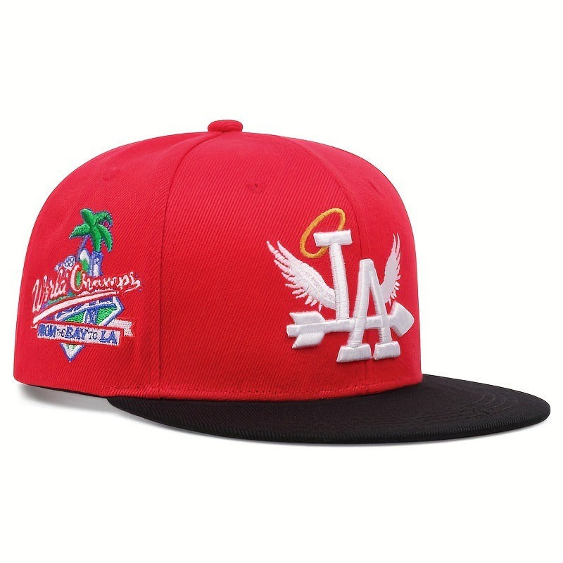 Flat top LA to the Bay Snapback baseball flat edge hat