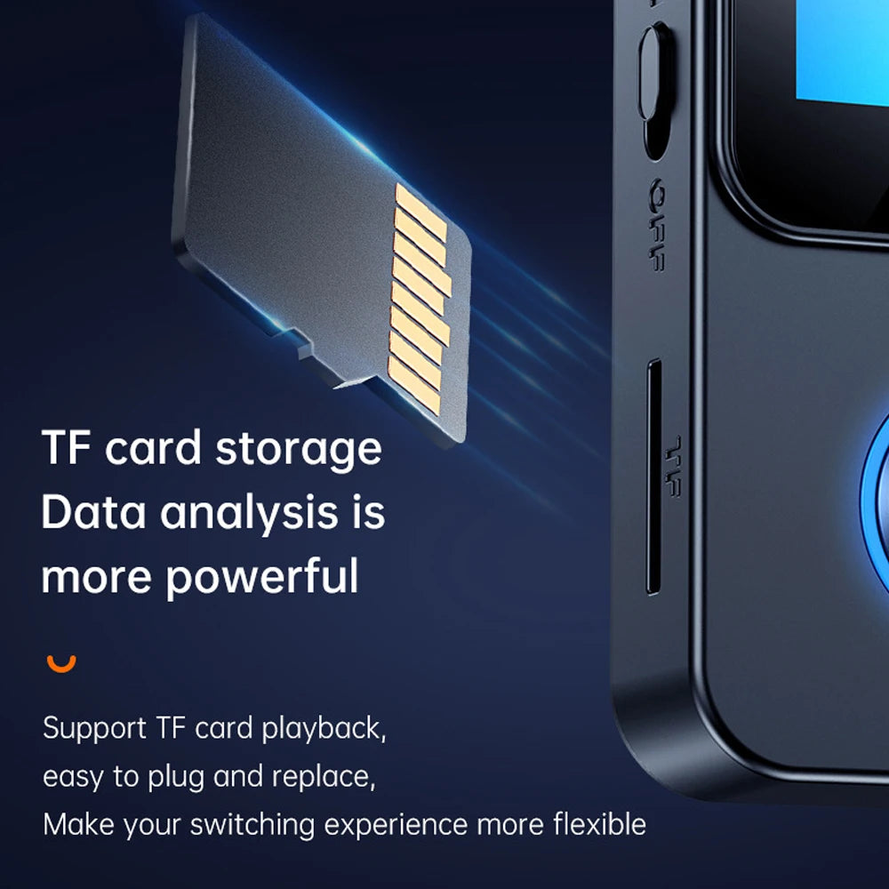 Equipped with a Screen, Bluetooth 5.0 Audio Receiver Adapter, Bluetooth MP3 Player, remote control for taking photos