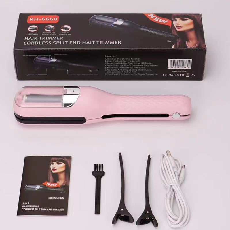 Hair Clipper, hair splitting and trimming device, multifunctional electric women's 2-in-1 trimming and cutting