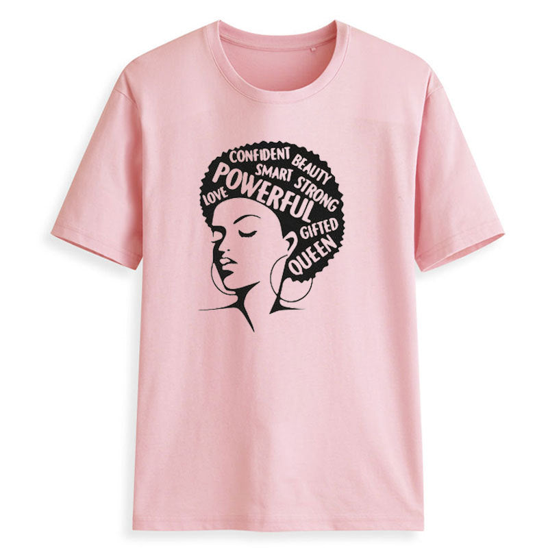 Afro Lady Feminist Tee Girl Power