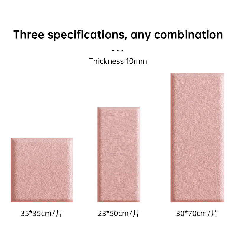 Adhesive Soft Leather Bags, Anti - collision Wall Panels, 2 - 8 pcs