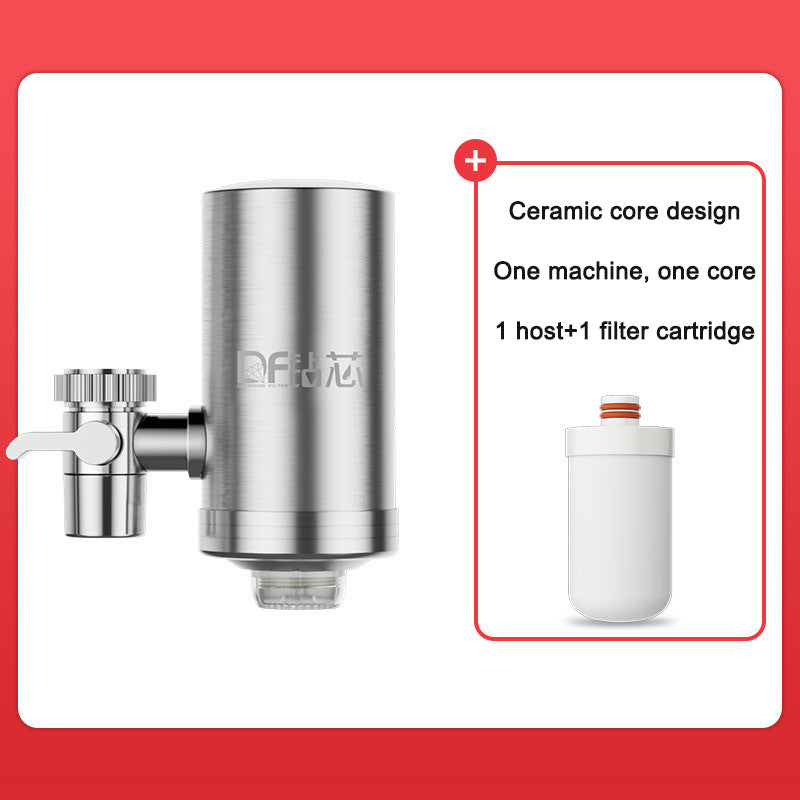 Faucet water purifier household 304 stainless steel new detachable washable tap water filter live streaming source water purifier
