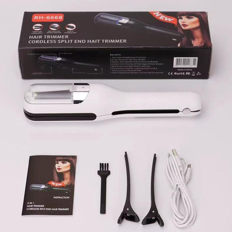 Hair Clipper, hair splitting and trimming device, multifunctional electric women's 2-in-1 trimming and cutting