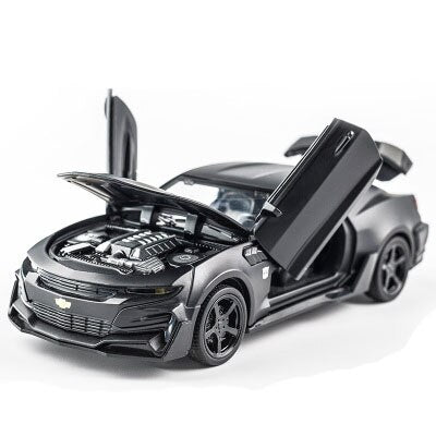 1:32 Alloy Diecast Car Model Chevrolet Camaro Pull Back Sound Lights