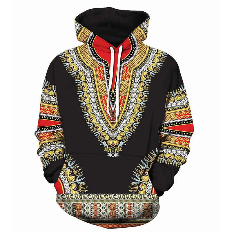 3D Traditional Print Hoodies Men Women  Fashion African Dashiki Hoodie