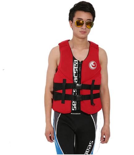 Neoprene Adult Life Vest Jackets Water Floating Surfing Snorkeling Fishing Racing Portable Swimming Vest