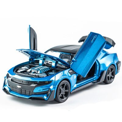 1:32 Alloy Diecast Car Model Chevrolet Camaro Pull Back Sound Lights