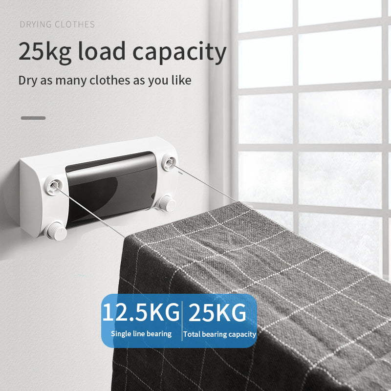 Clothes drying indoor telescopic clothes rack
