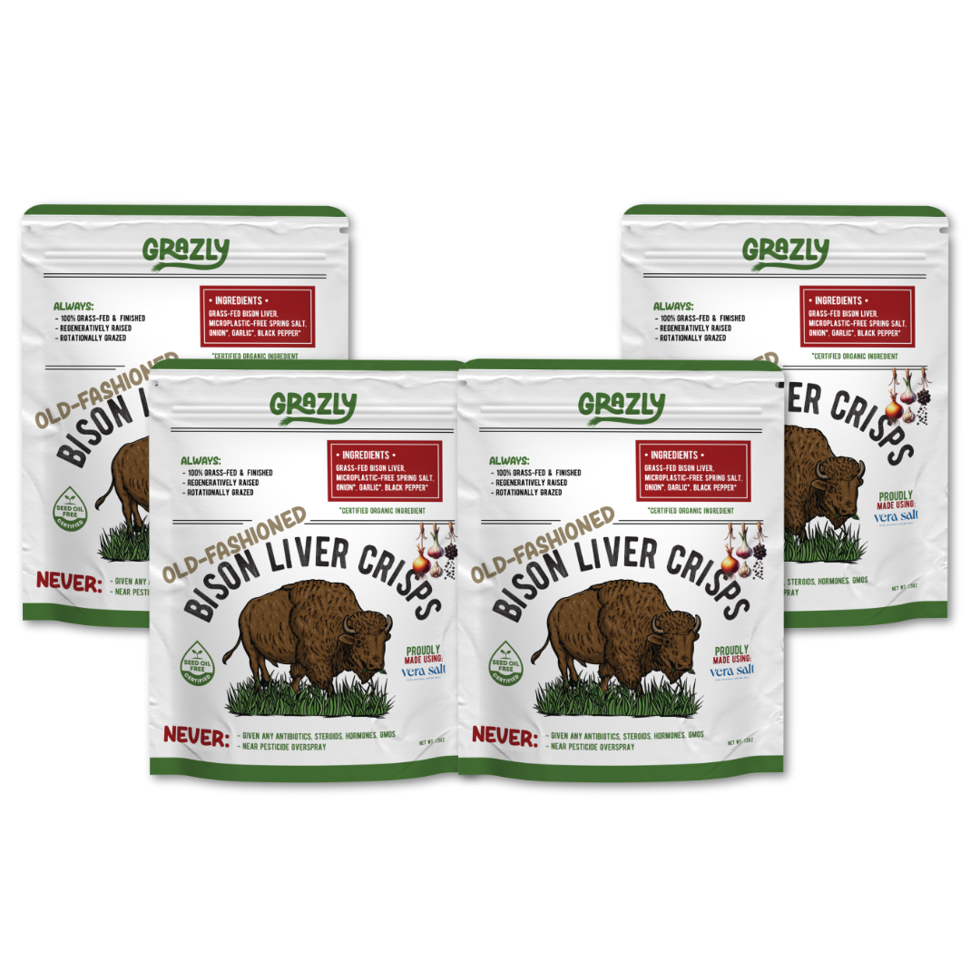 Bison Liver Crisps - 100% Grass-Fed/Finished