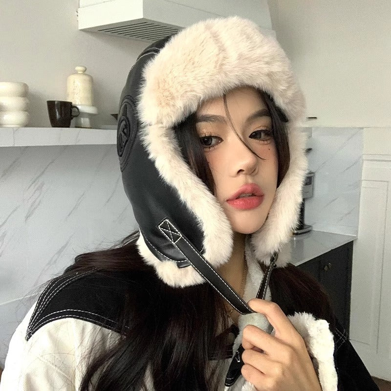 Wool Blend Hoodie Hat