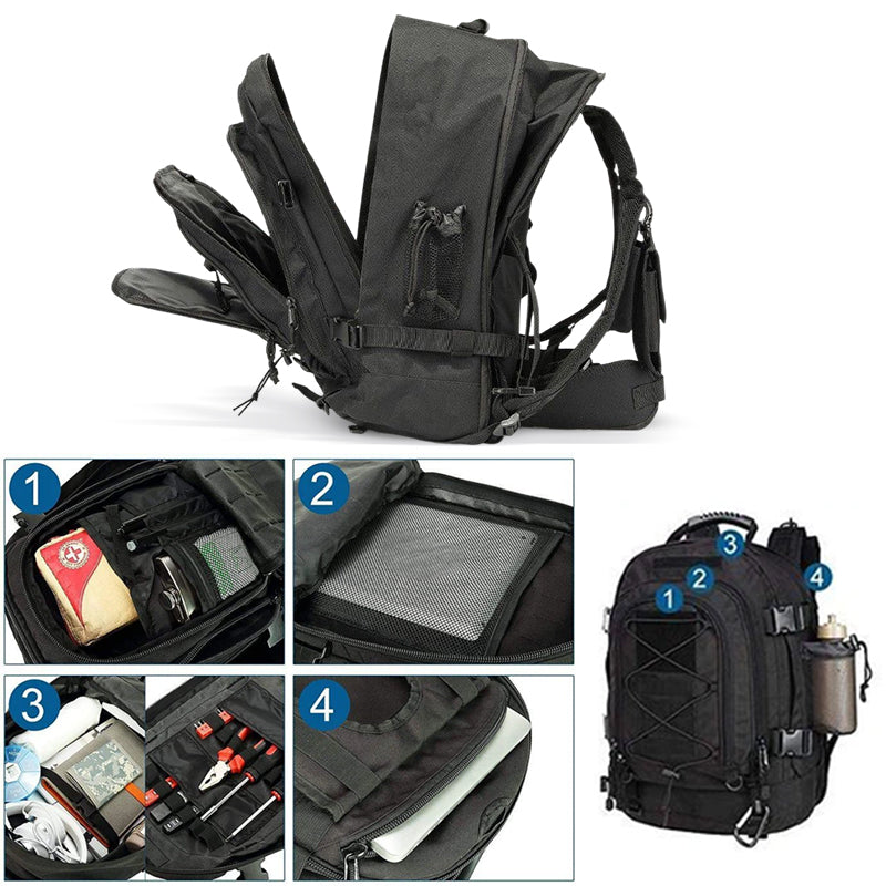 65L Outdoor Backpack large - capacity, for hiking, camping, and travel