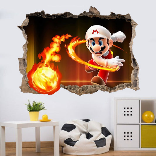 3D Wall Piercing Mary Full Staff Wall Stickers