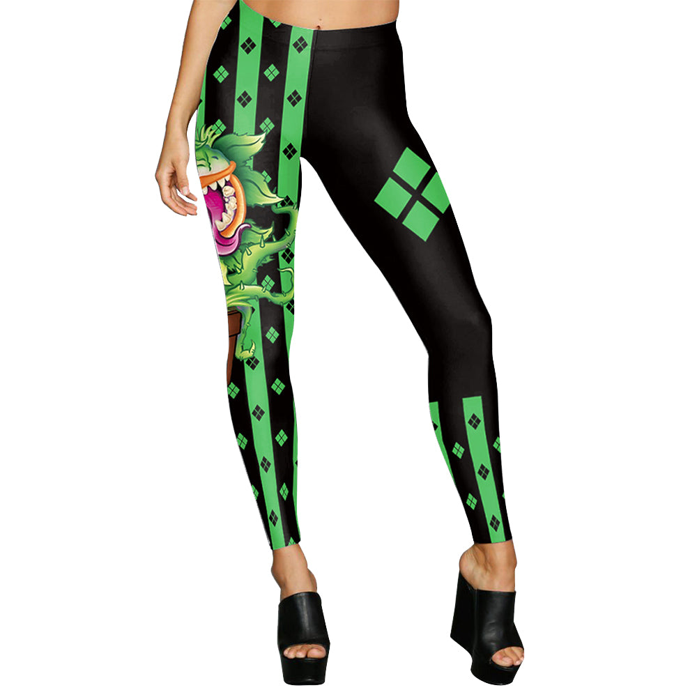 Leggings Party Clown Printed Leggings Pants 3D Digital Fitness