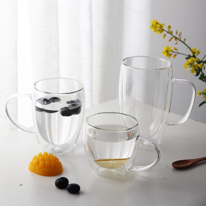 Double Layer Glass Cup 450ml