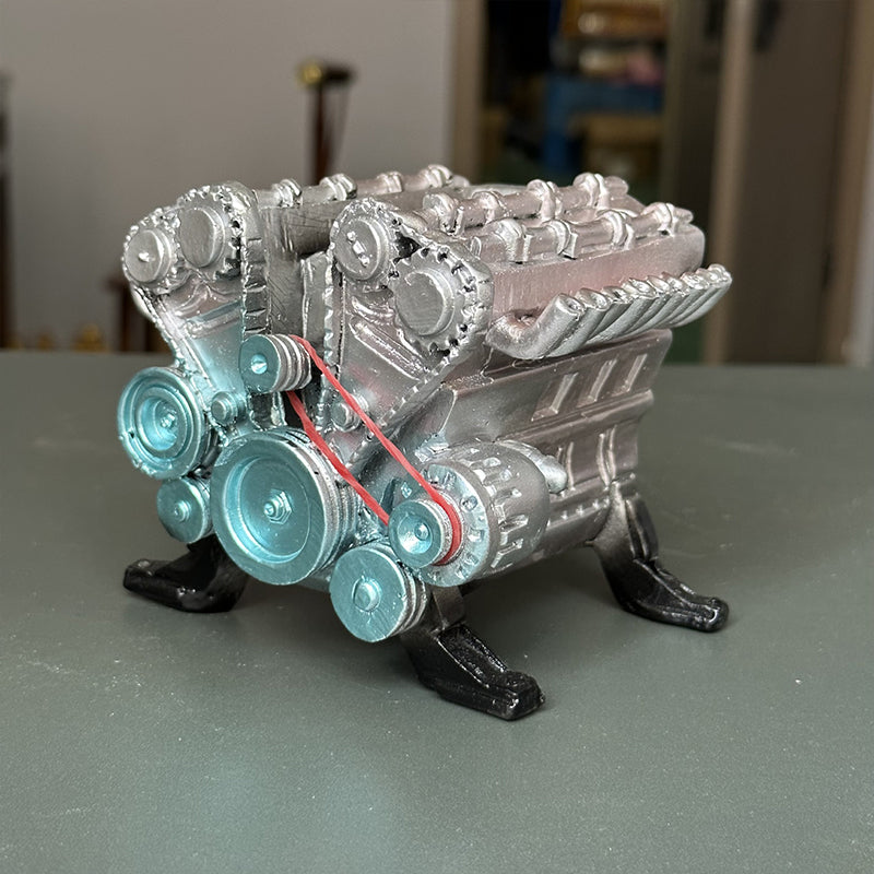 8 - Cylinder Resin Simulation Car Engine Model Kit. A Full - Metal DIY Assembly