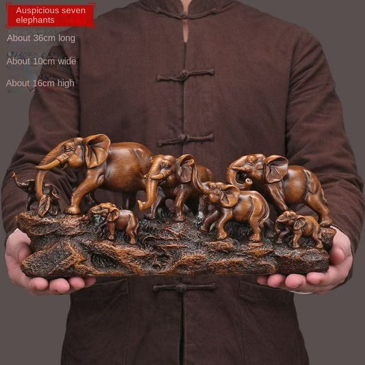 6 Elephants 6 Bulls Statues