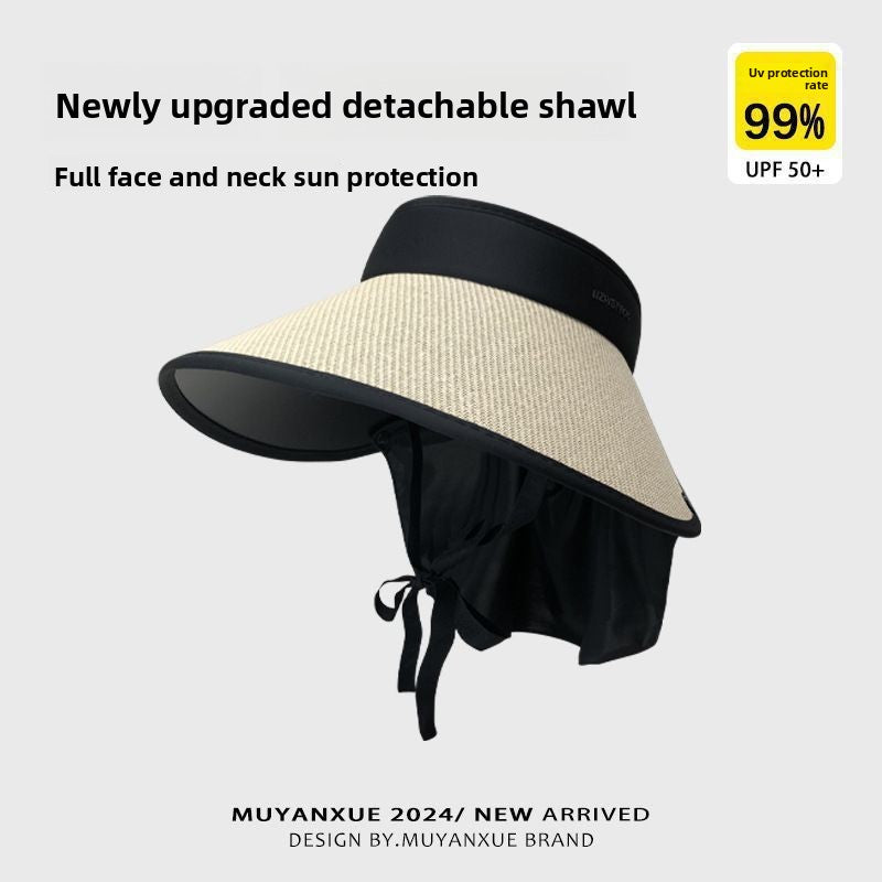 Solar Powered Wide Brim Hat with Cooling Fan