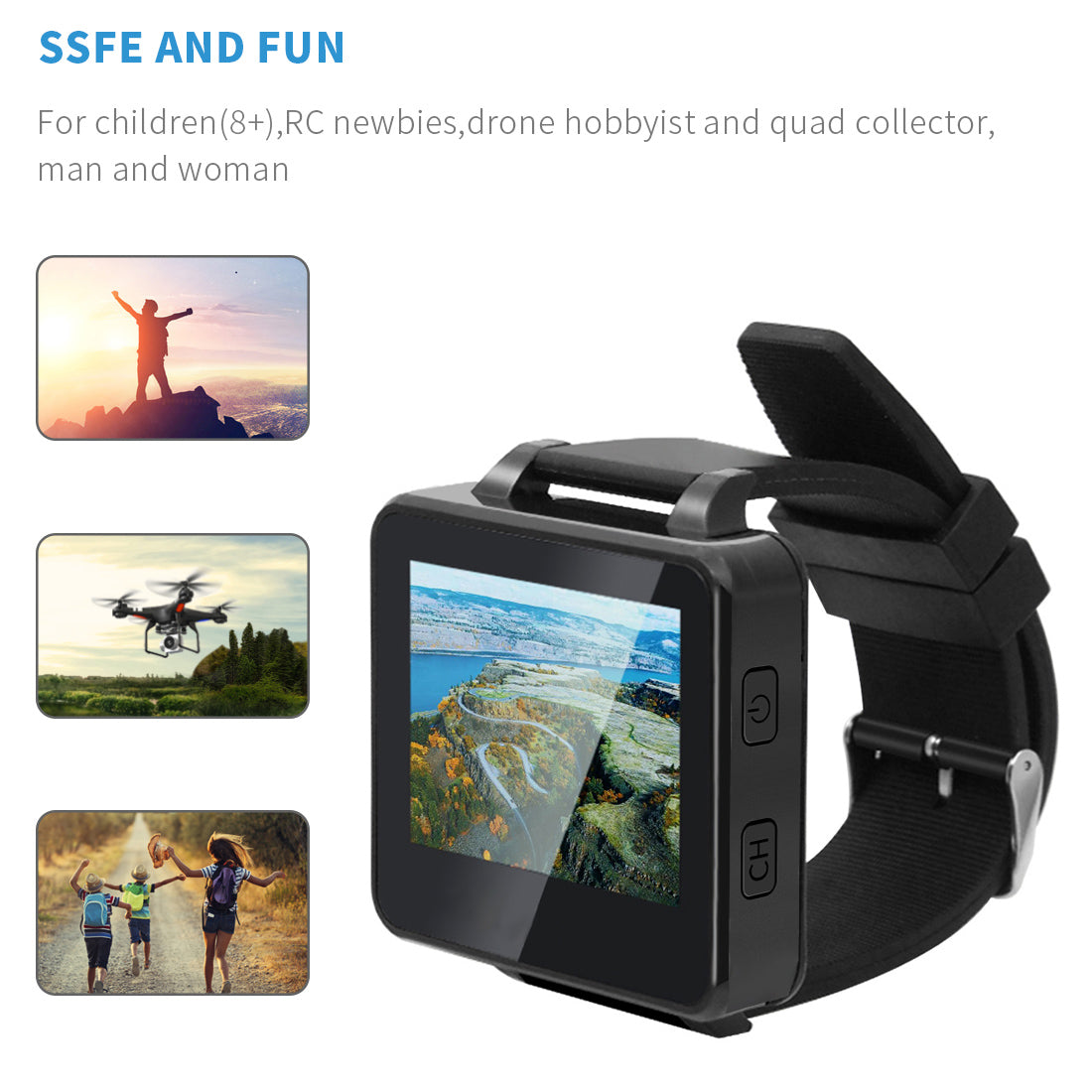 HD Monitor Wireless Receiver for DIY RC Camera Quadcopter