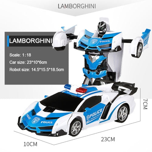 RC Car Transforming Robot Vehicle