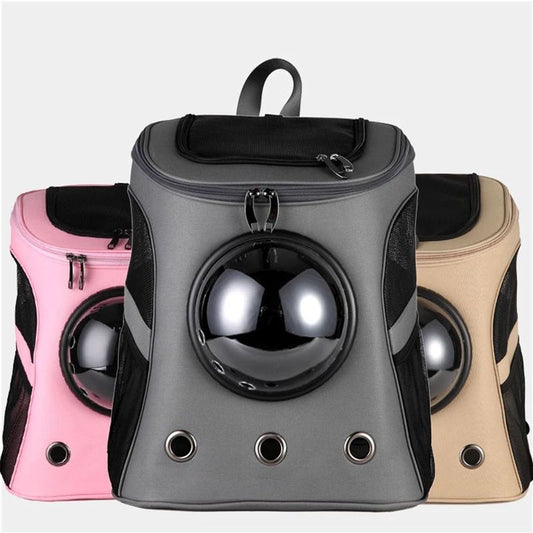 Portable Dog Cat etc. Large Space Backpack Large Double Shoulder Pet Breathable Bag