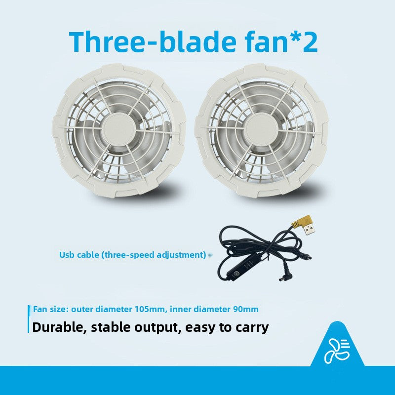 Fan-powered cooling vest