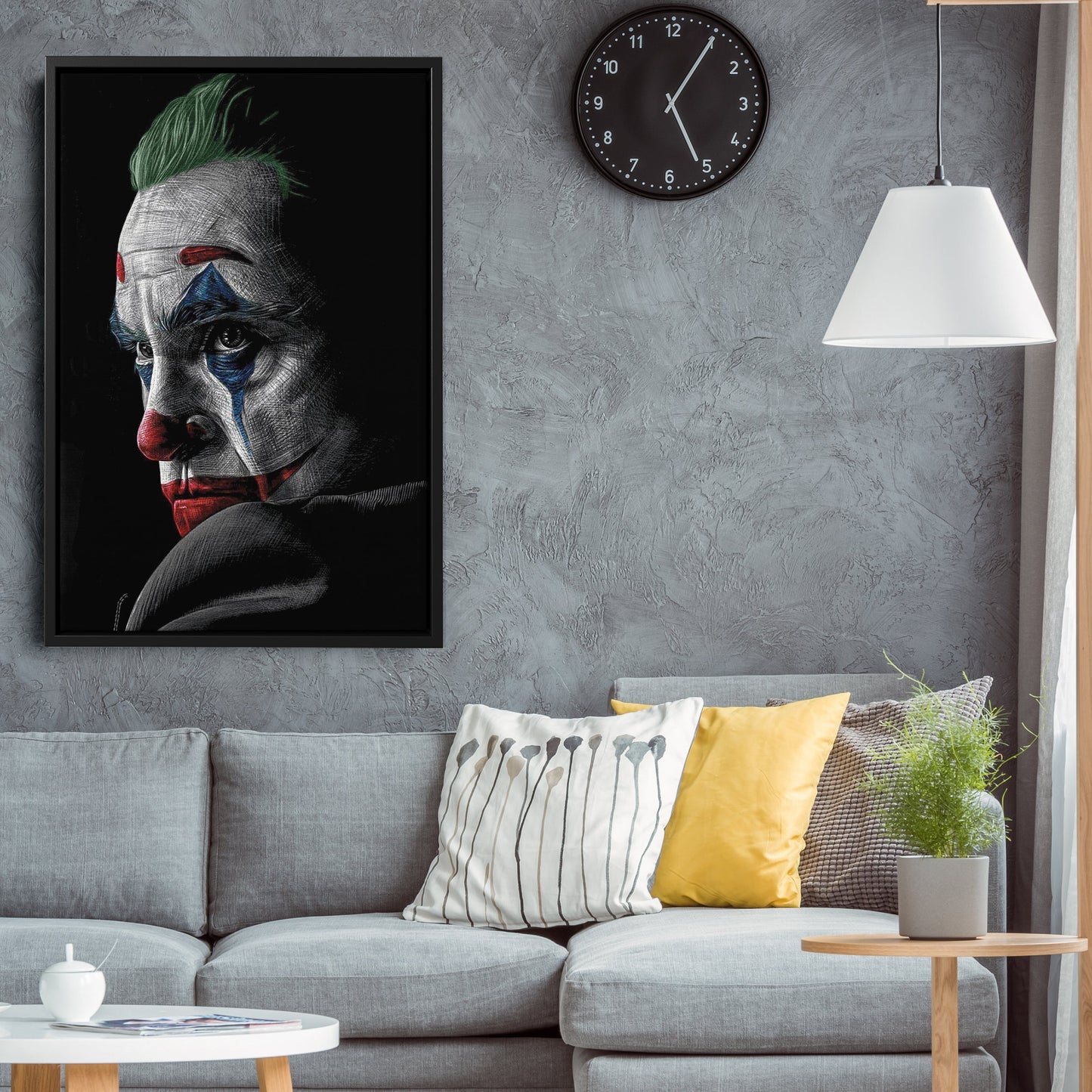 Joker Canvas – Movie Villain Wall Art for Kids or Home Decor