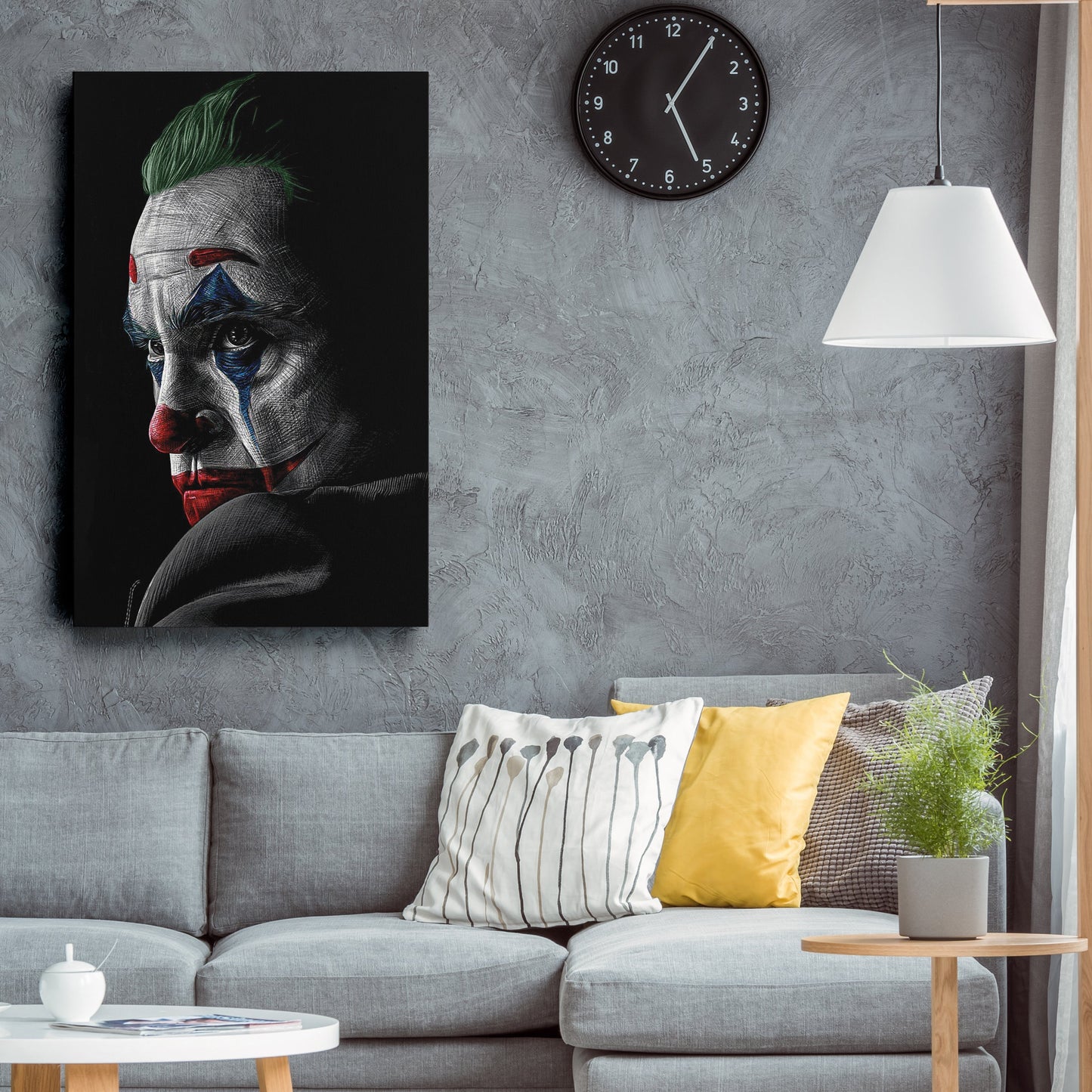 Joker Canvas – Movie Villain Wall Art for Kids or Home Decor