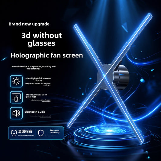 3D Holographic Fan Projector with Smart Control