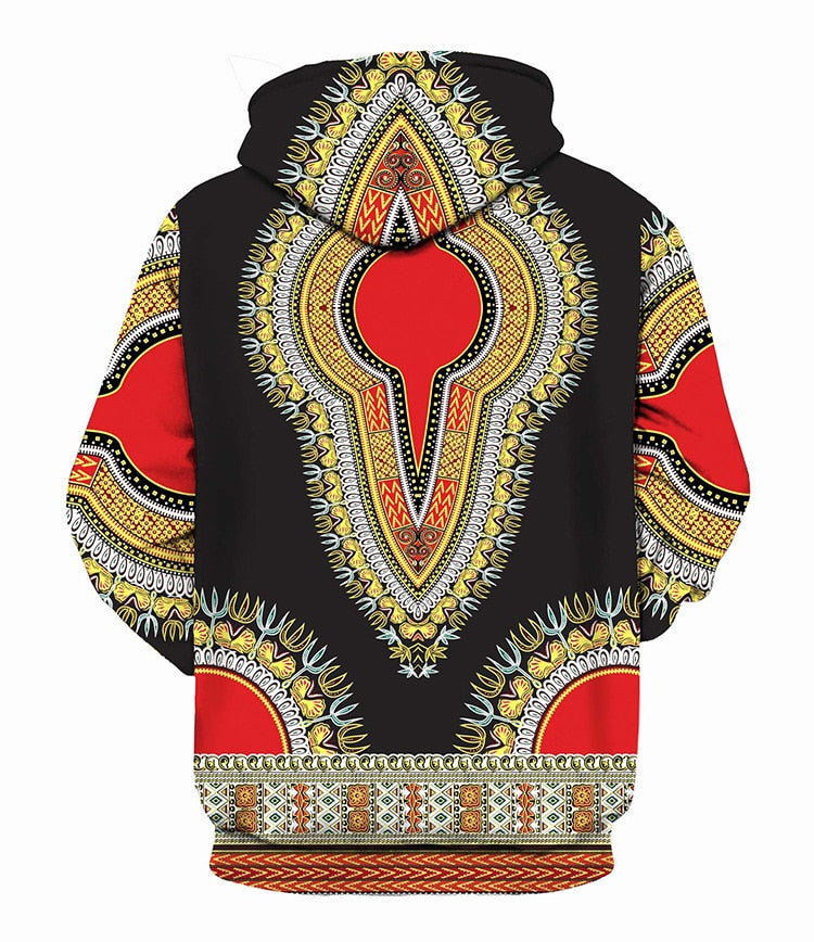 3D Traditional Print Hoodies Men Women  Fashion African Dashiki Hoodie