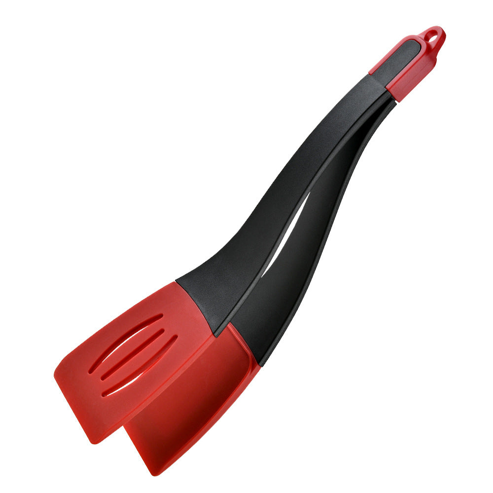 3 In 1 Frying Spatula Clip Silicone Food Clip Frying Steak Pancakes Shovel Slotted