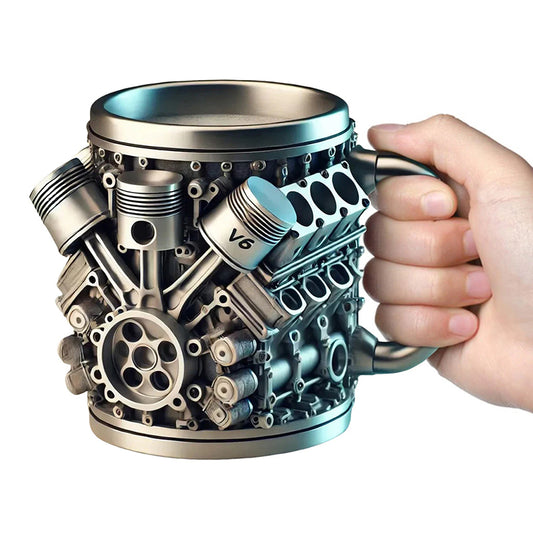 3D Engine Stainless Steel Mug