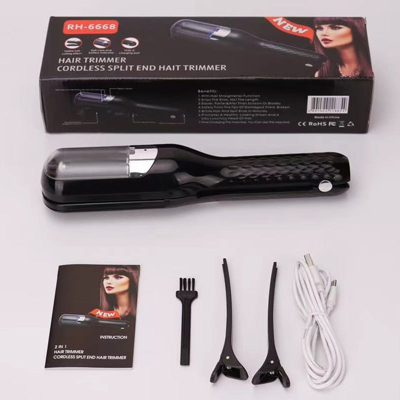 Hair Clipper, hair splitting and trimming device, multifunctional electric women's 2-in-1 trimming and cutting