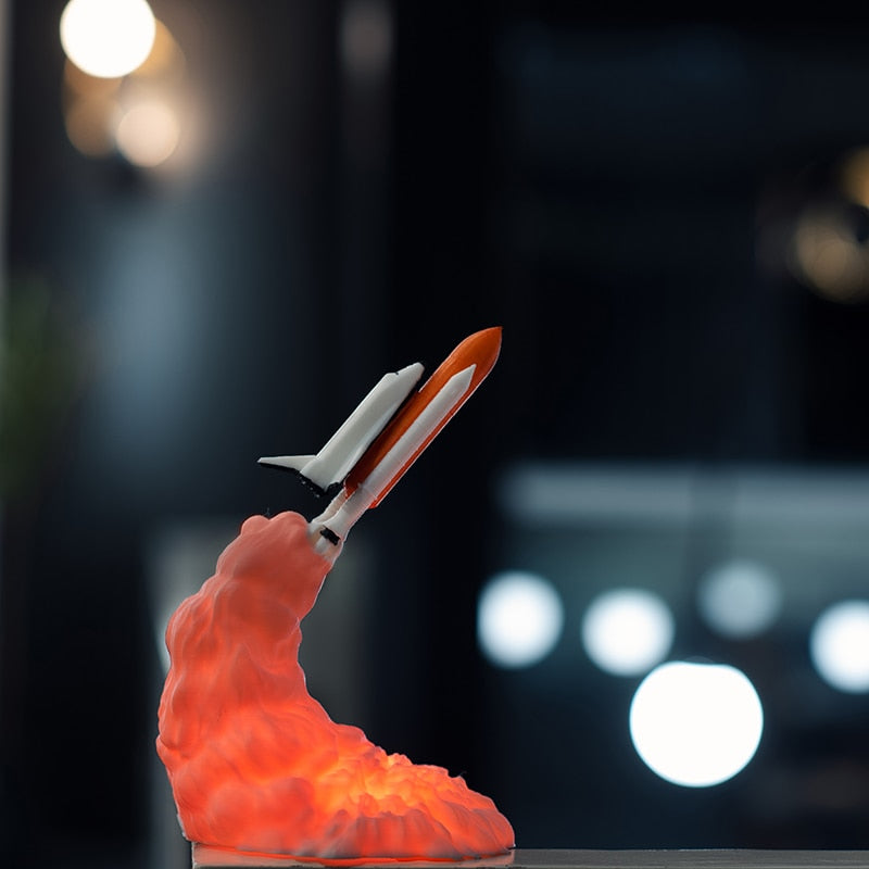 3D Space Shuttle Lamp NIght Light Rocket Lamp