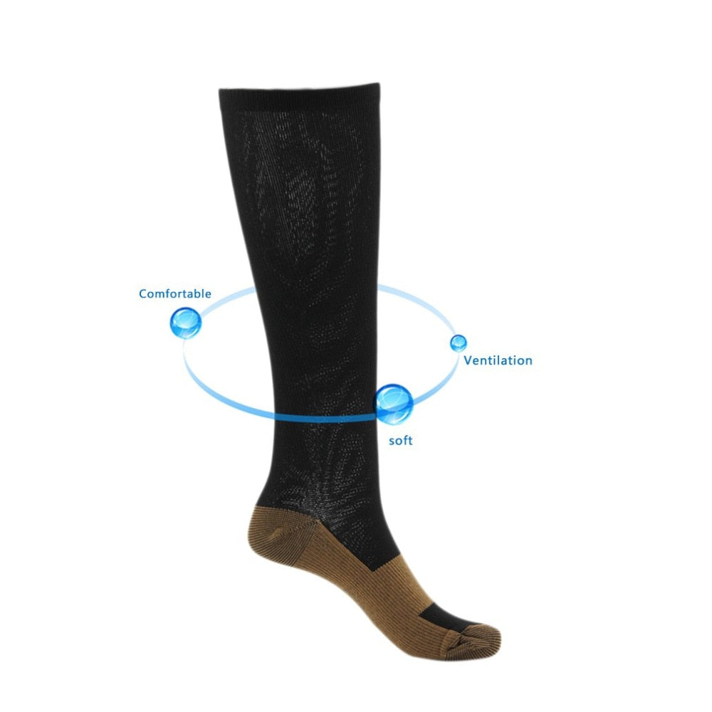 Unisex Anti Fatigue Magic Socks Copper Anti-Fatigue Compression Socks