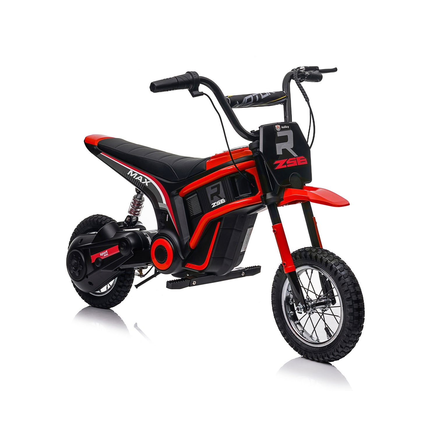 Speed up to 14.29MPH 24V Electric Kid Motorcycle off-road vehicle large front & rear suspension
